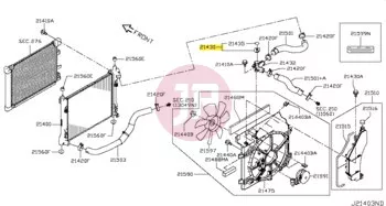 NISSAN 21430-7999C - CAP ASSY-PRESSURE