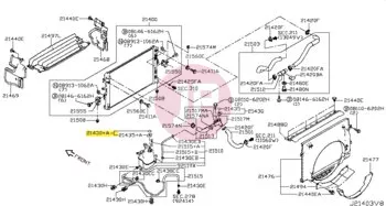 NISSAN 21430-C991A - CAP ASSY-FILLER