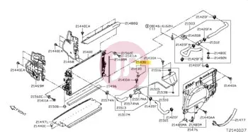 NISSAN 21430-D999C - CAP ASSY-PRESSU
