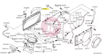 NISSAN 21430-VB310 - CAP ASSY-PRESSU