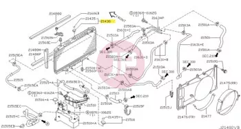 NISSAN 21430-VB310 - Hűtősapka fix (szelep nélküli)