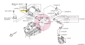 NISSAN 21506-15S00 - Hűtő, intercooler tartó gumi