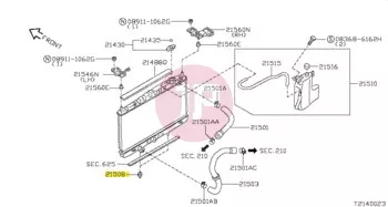 NISSAN 21508-2TG0A - MOUNTING