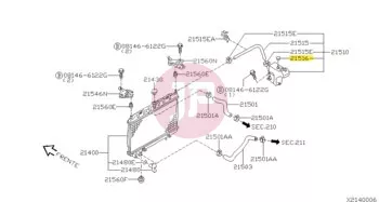 NISSAN 21712-50M01 - CAP TANK RESERV