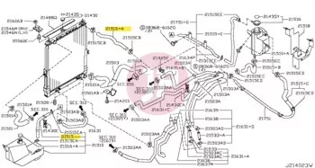 NISSAN 21741-VC200 - Coolant Reservoir Hose