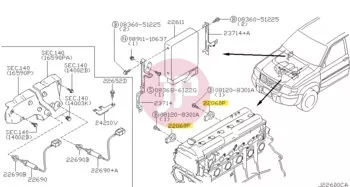 NISSAN 22060-2Y000 - SENSOR ASSY
