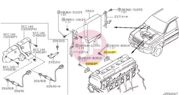 NISSAN 22060-2Y000 - SENSOR ASSY