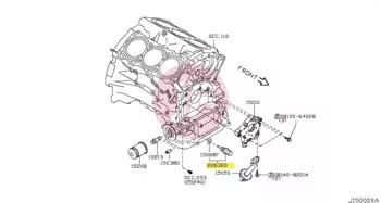 NISSAN 22630-44B20 - SENSOR ASSY-TEM