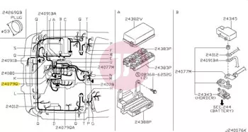 NISSAN 24079-VC200 - HARNESS ASSY - INJECTOR