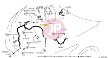 NISSAN 24340-7F000 - CONNECTOR ASSY