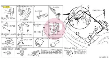 NISSAN 24345-89915 - COVER-CONNECTOR