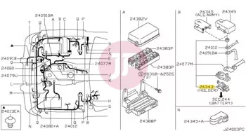NISSAN 24347-VB000 - TERMINAL-FUSIBL