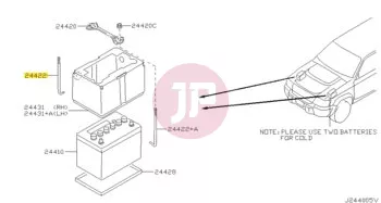 NISSAN 24425-VD200 - ROD BATTERY FIX