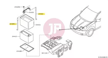 NISSAN 24425-VD200 - ROD BATTERY FIX