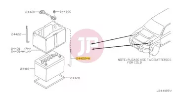 NISSAN 24425-VD201 - ROD BATTERY FIX