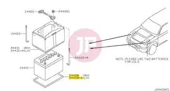 NISSAN 24428-C8200 - TRAY SUPPORT BA
