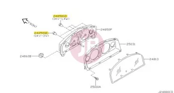 NISSAN 24860-C9900 - SOCKET BULB A
