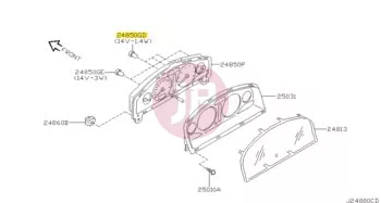 NISSAN 24860-C9910 - LAMP ASSY IGN S