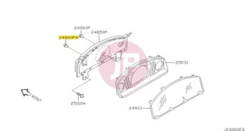 NISSAN 24860-C9910 - LAMP ASSY IGN S