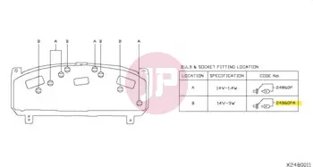 NISSAN 24860-C9910 - LAMP ASSY IGN S