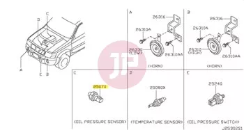 NISSAN 25070-CD00A - SENSOR