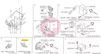 NISSAN 25080-89907 - SENSOR