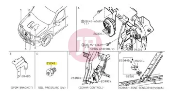 NISSAN 25240-8996E - SW OIL PRESSURE