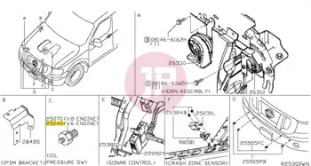 NISSAN 25240-8996E - SW OIL PRESSURE