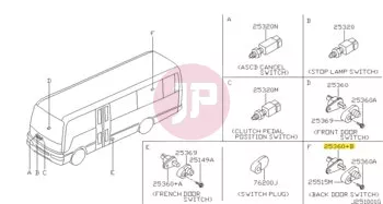 NISSAN 25360-79905 - Door Switch Assembly