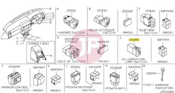 NISSAN 25980-EQ500 - ILLUMI CONT ASS
