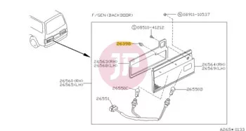 NISSAN 26398-30P00 - CLIP