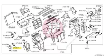 NISSAN 27163-1LA1A - LEVER HEATER