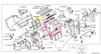 NISSAN 27180-JA10A - DOOR-FRONT HEATER