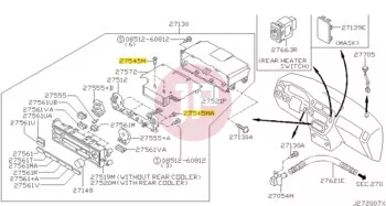 NISSAN 27545-0N002 - LAMP ASSY