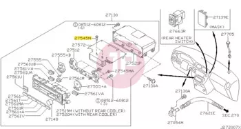 NISSAN 27545-8E100 - LAMP ASSY