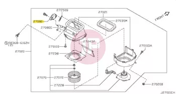 NISSAN 27730-81L00 - ACTUATOR-AIR