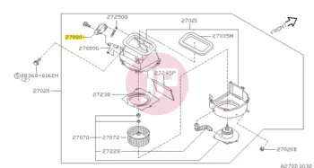 NISSAN 27730-81L00 - ACTUATOR-AIR