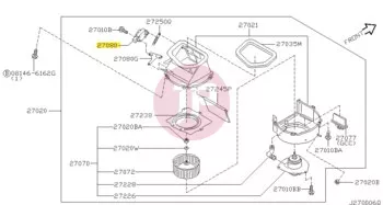 NISSAN 27730-81L00 - ACTUATOR-AIR