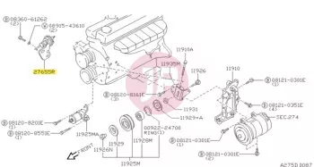 NISSAN 27731-37N0A - Fast Idle Control Device (FICD) Actuator