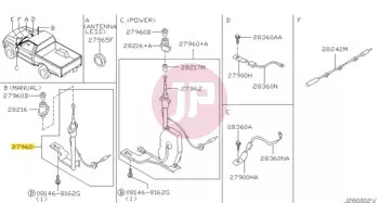 NISSAN 28206-VS95B - Manual Antenna