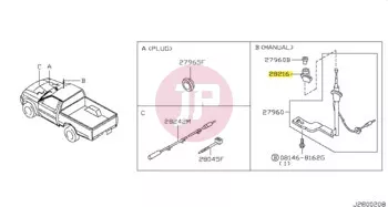 NISSAN 28216-VD210 - BASE-ANTENNA