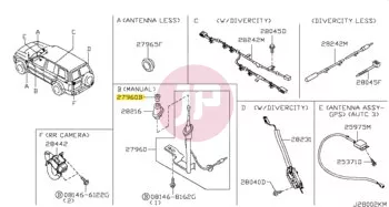 NISSAN 28219-50Y05 - NUT