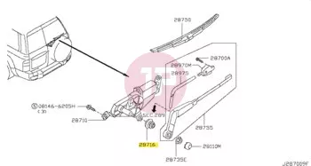 NISSAN 28714-VS40A - SEAL RUBBER PIV