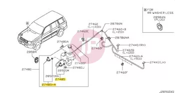 NISSAN 28920-VE000 - Ablakmosó szivattyú