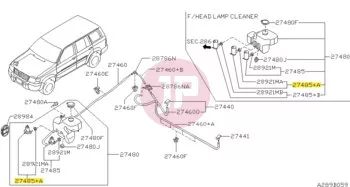 NISSAN 28920-VE000 - Ablakmosó szivattyú