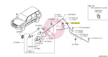 NISSAN 28937-10V00 - TUBE