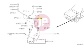 NISSAN 28937-10V00 - TUBE