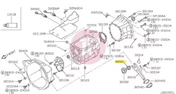 NISSAN 30501-VB000 - SLEEVE-CLUTCH
