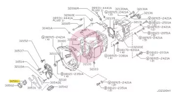 NISSAN 30501-VB000 - SLEEVE-CLUTCH