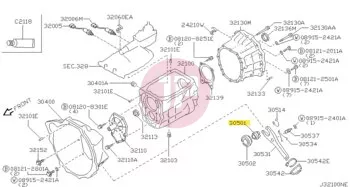 NISSAN 30501-VB000 - Clutch Release Bearing Sleeve